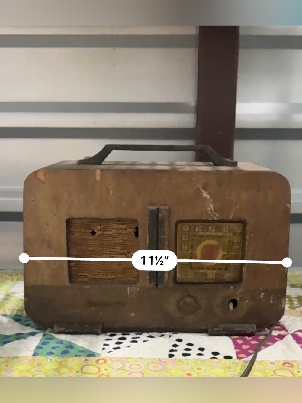 Vintage Brown Tube Radio 1942 Philco Transitone Model 42-PT-93 Wood Case As-I - Picture 7 of 7